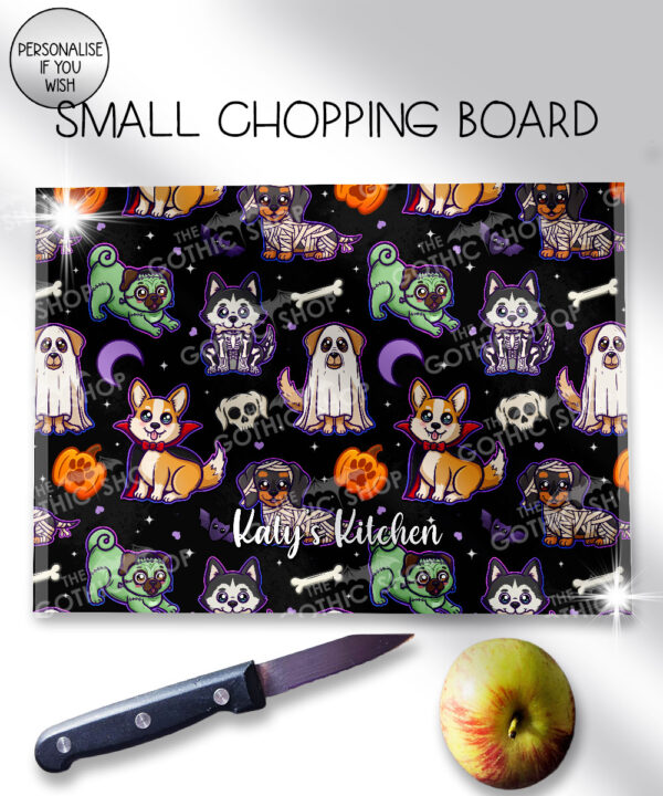 19723 personalised halloween dogs chopping board 1
