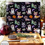19723 personalised halloween dogs chopping board 2