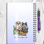19726 personalised halloween dogs a5 notebook 6