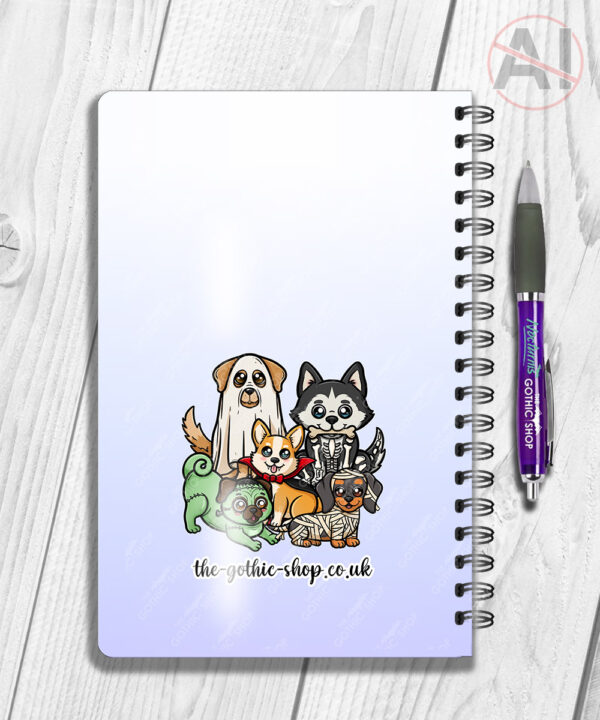 19726 personalised halloween dogs a5 notebook 6