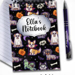 19726 personalised halloween dogs a5 notebook 7