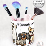 19727 personalised halloween dogs brush pot 2