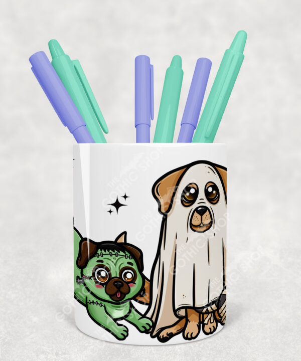 19727 personalised halloween dogs pen pot 2