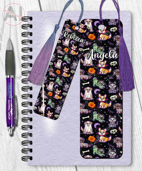 19728 personalised halloween dogs bookmark 2
