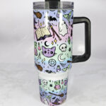 freaky shakes bright large gothic halloween 40oz insulated tumbler with handle (copy)