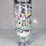 freaky shakes bright large gothic halloween 40oz insulated tumbler with handle (copy)