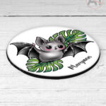 19735 bat monstera gothic coaster 2