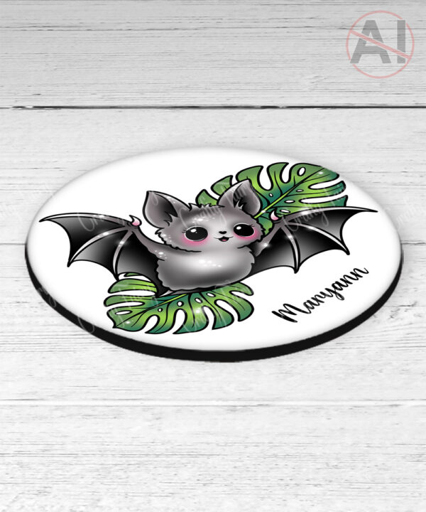 19735 bat monstera gothic coaster 2