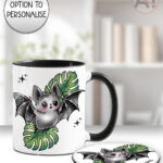 19735 bat monstera gothic mug 5