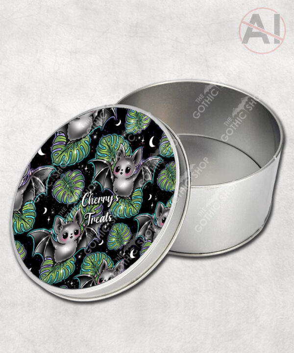 19739 bat monstera gothic storage tin 6