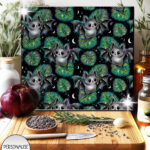 19742 bat monstera gothic chopping board 1
