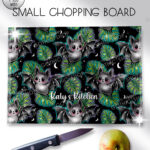 19742 bat monstera gothic chopping board 3