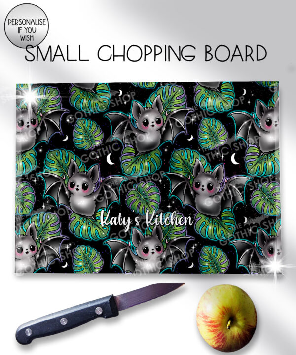 19742 bat monstera gothic chopping board 3