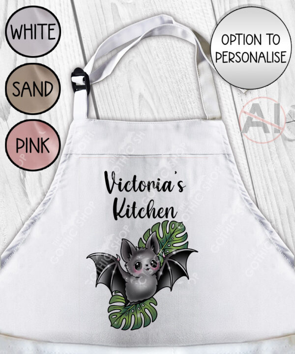 19744 bat monstera gothic apron 1