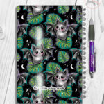 19749 bat monstera gothic notebook 3