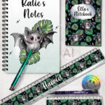 19749 bat monstera gothic notebook 8