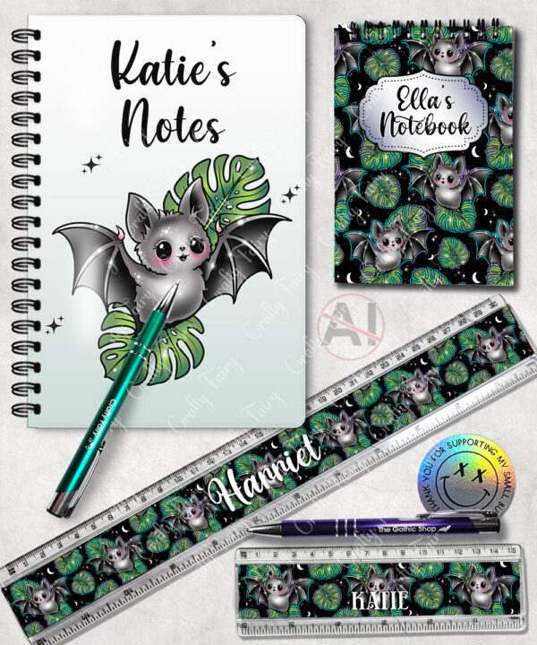 19749 bat monstera gothic notebook 8