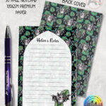 19750 bat monstera a6 gothic notepad