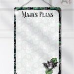 19751 bat monstera gothic metal planner