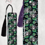 19752 bat monstera gothic metal bookmarks 1