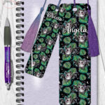 19752 bat monstera gothic metal bookmarks 2