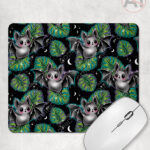 19753 bat monstera gothic mouse mat
