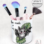 19754 bat monstera gothic pen pot 1