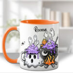 19759 ghost cauldron halloween personalised mug 3