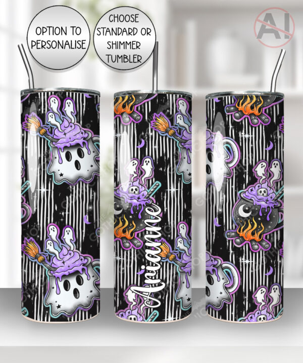 19760 ghost cauldron halloween personalised tumbler 2