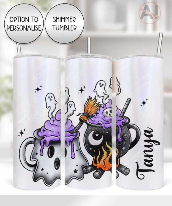 19760 ghost cauldron halloween personalised tumbler 3