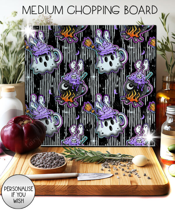 19765 ghost cauldron halloween chopping board 1