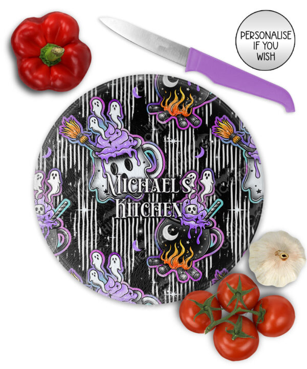 19765 ghost cauldron halloween chopping board 2