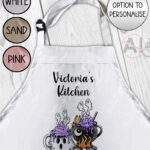 19767 ghost cauldron halloween apron 1