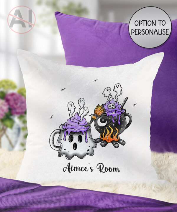 19771 ghost cauldron halloween cushion 1