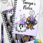19772 ghost cauldron halloween notebook 1