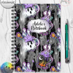 19772 ghost cauldron halloween notebook 2
