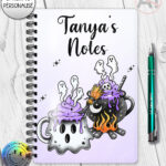 19772 ghost cauldron halloween notebook 4