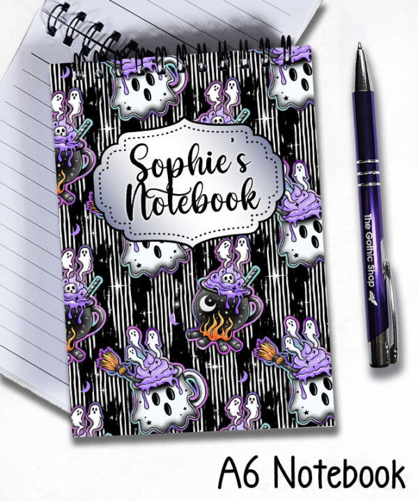 19772 ghost cauldron halloween notebook 6