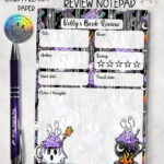 19773 ghost cauldron halloween notepad book review