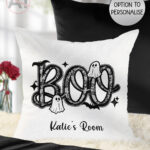 19787 boo ghosts halloween cushion 1