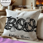 19787 boo ghosts halloween cushion 2