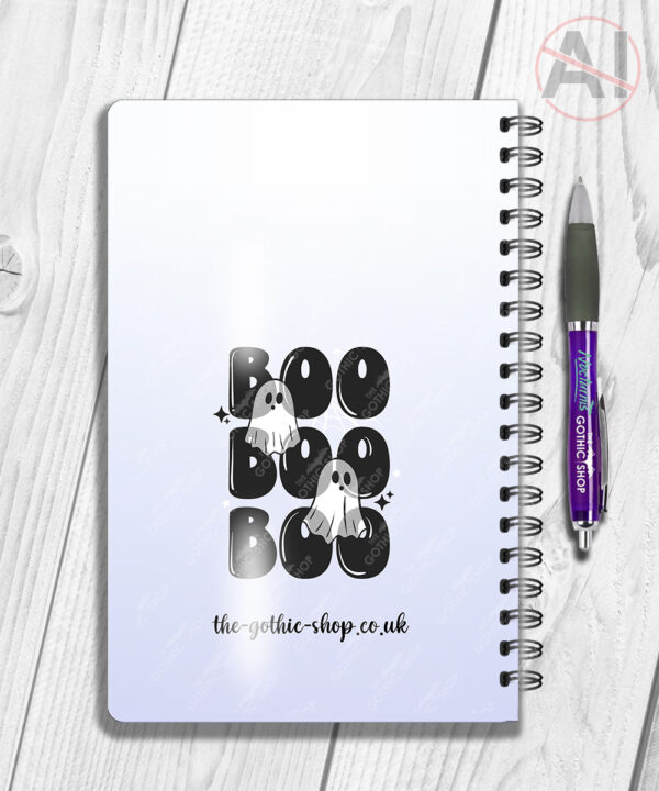 19792 boo ghosts halloween a5 notebook 2