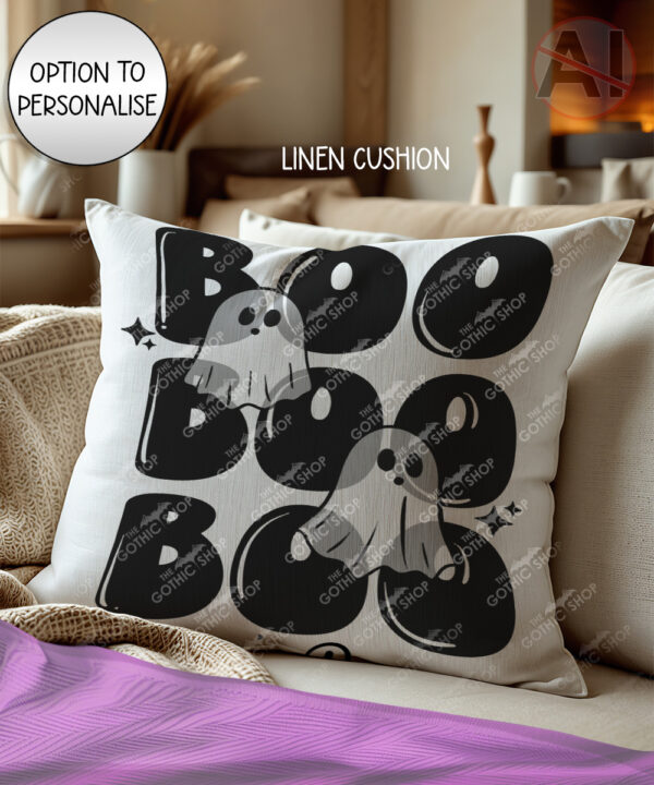 19793 boo ghosts halloween cushion 2