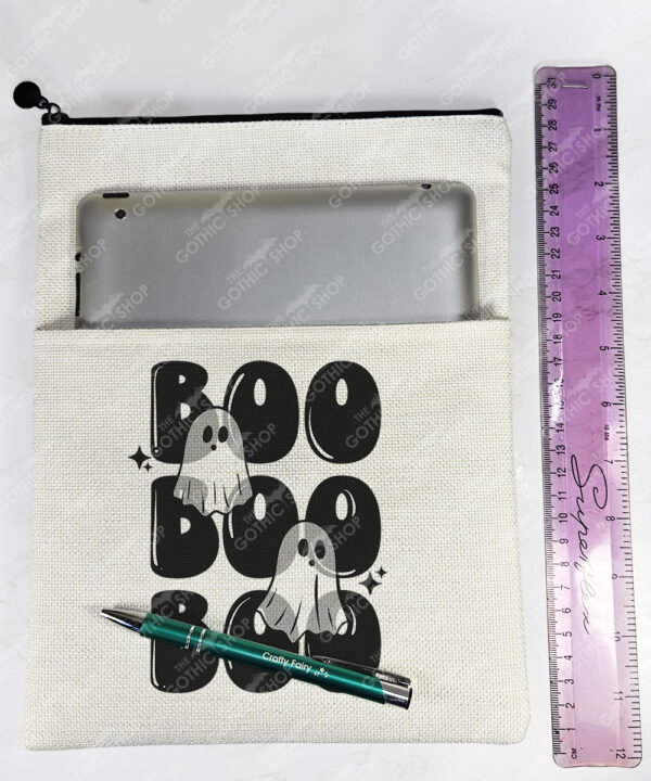 19795 boo ghosts halloween tablet bag