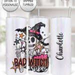 19799 bad witch vibes gothic halloween tumbler 1