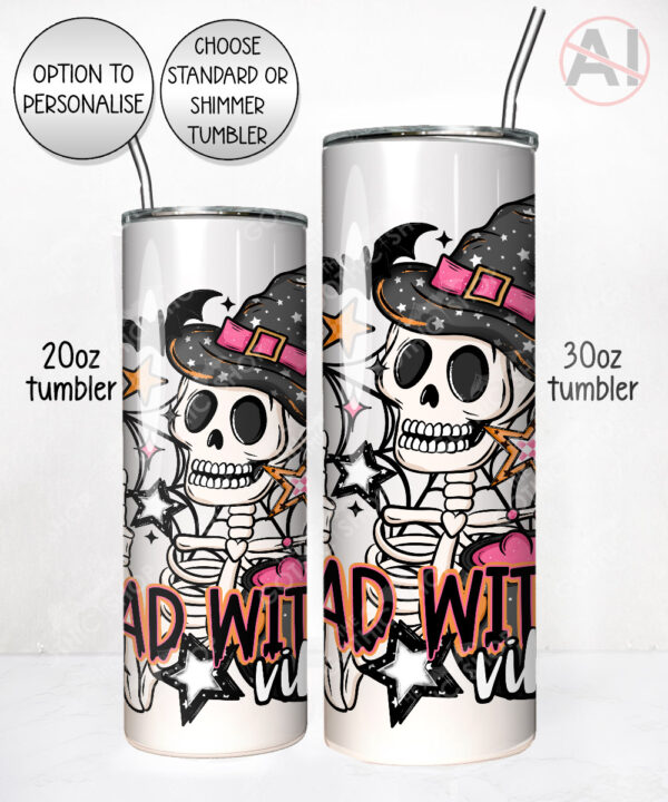 19799 bad witch vibes gothic halloween tumbler 3
