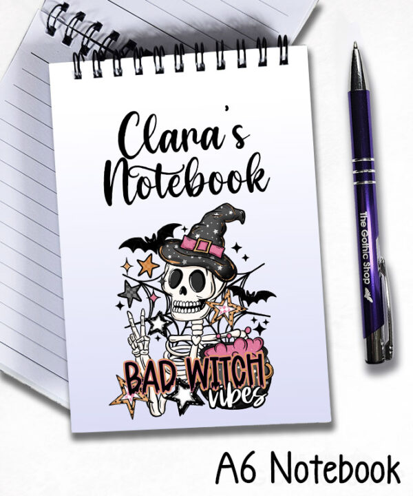 19800 bad witch vibes gothic halloween notebook 3