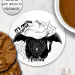 it's frickin' coffee witchy halloween mug and/or coaster optional to personalise