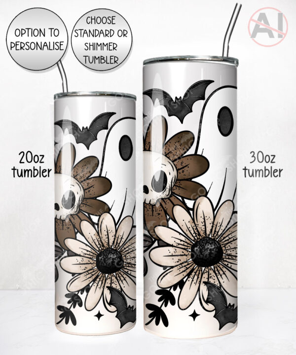 19830 ghost flowers personalised tumbler 2