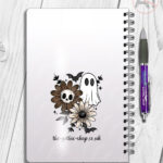 19833 ghost flowers personalised a5 notebook 3